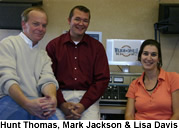 Hunt Thomas, Mark Jackson and Lisa Davis